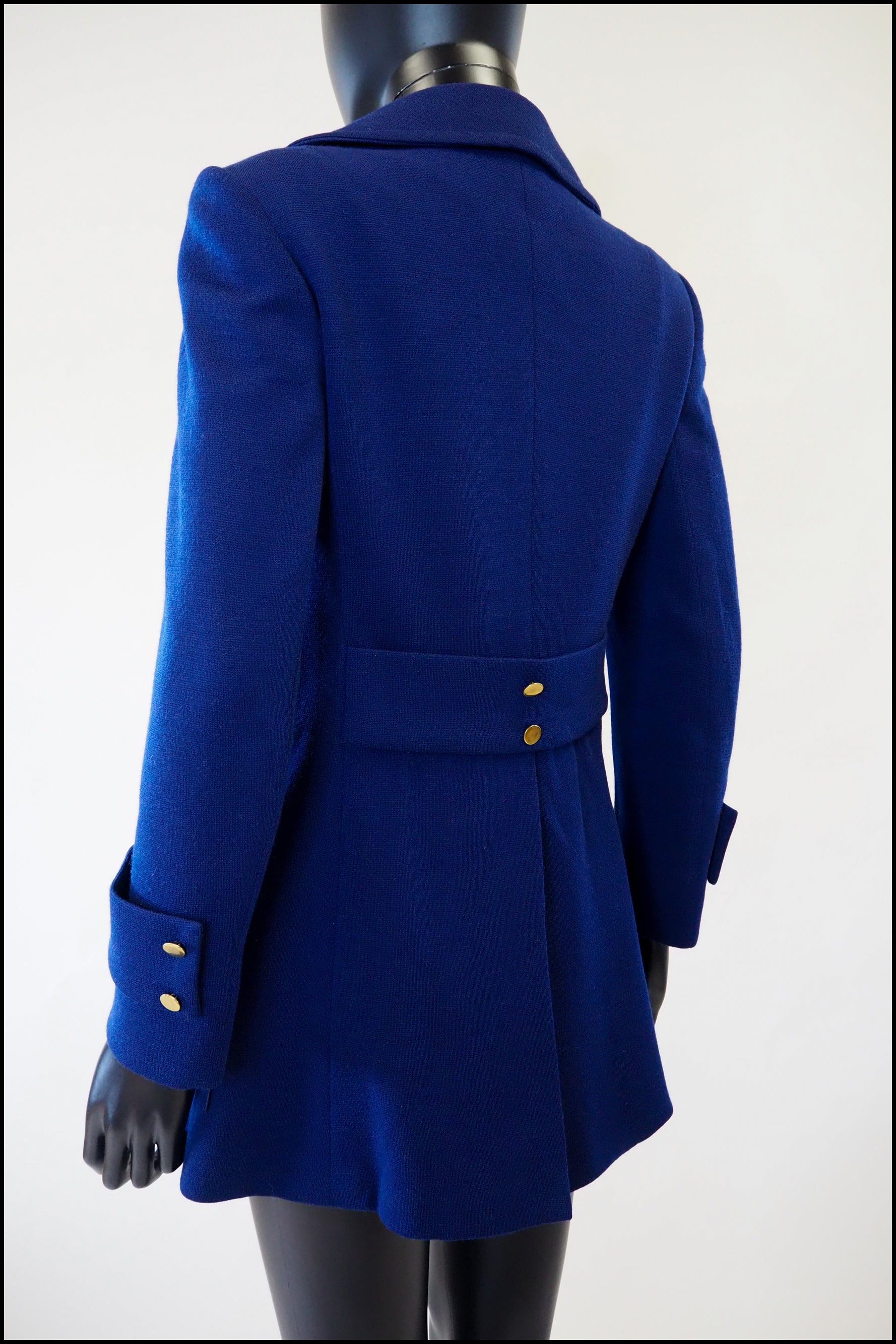 青*子様 60's U.K. VINTAGE PURE WOOL COATウール Vintage 1960s French Blue Pea Coat – ALEXANDRA-KING
