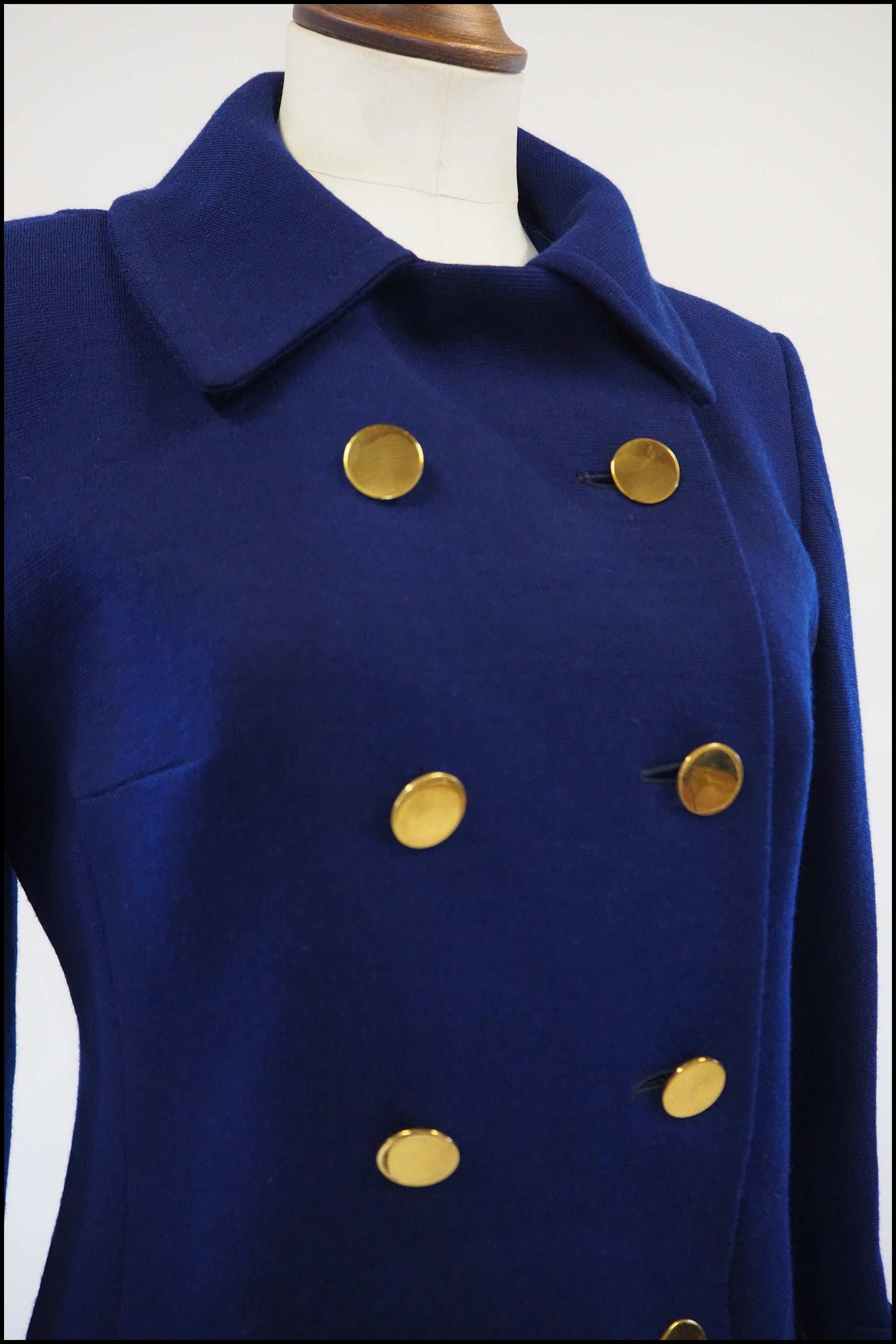 Vintage 1960s French Blue Pea Coat – ALEXANDRA-KING