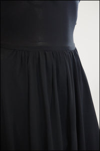 Vintage 1950s Little Black Crepe Dress