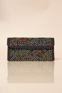 vintage 1950s dot clutch bag pegi paris
