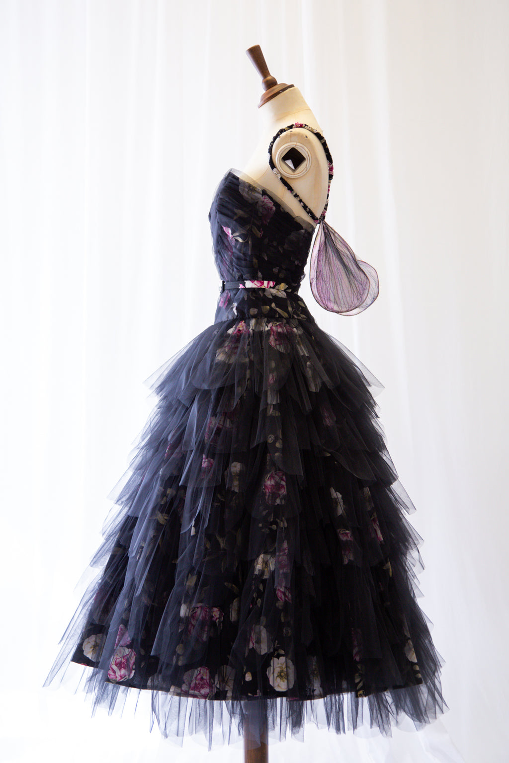 Yōsei Rose Linen Tulle Ballerina Dress