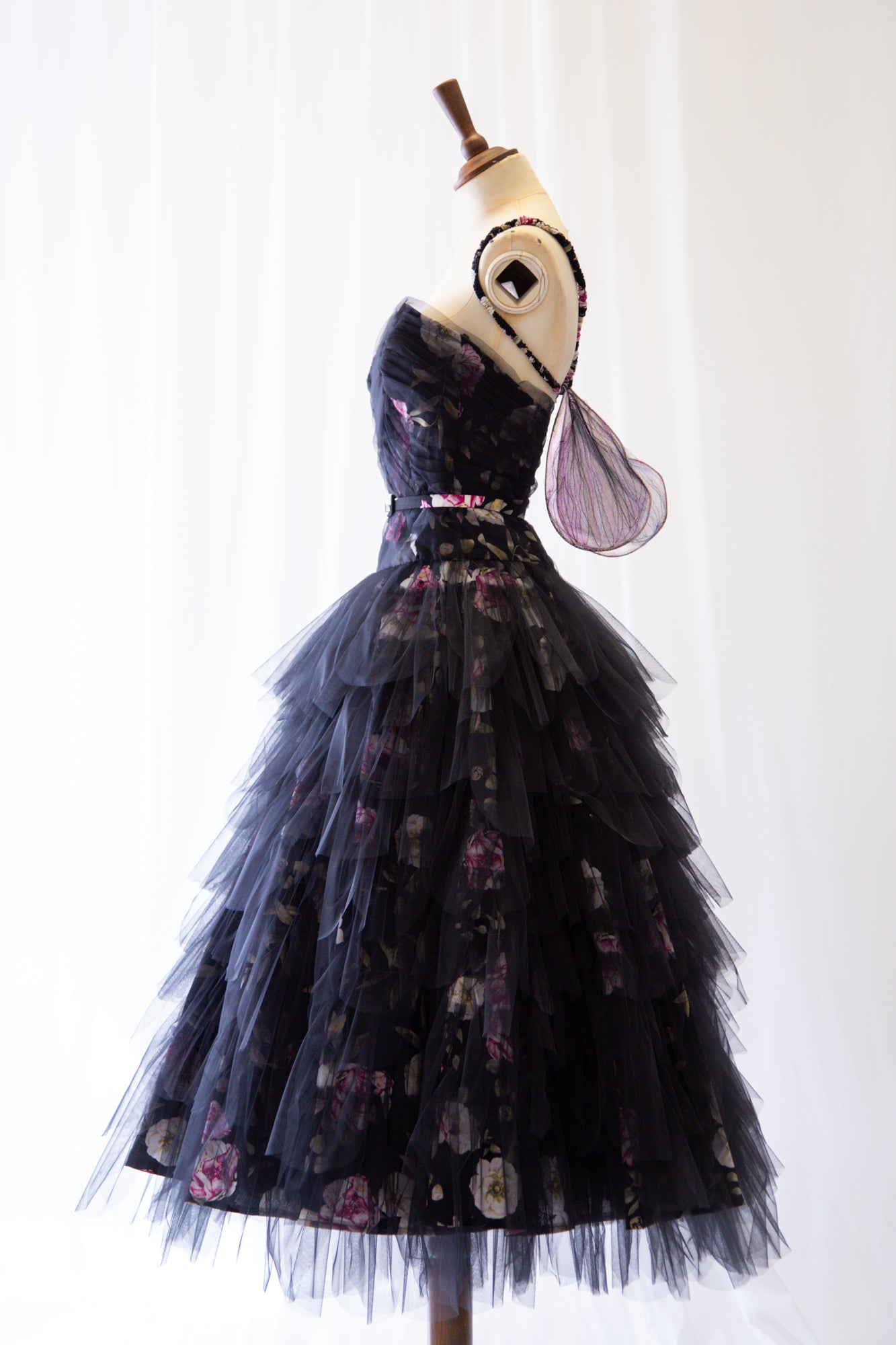 Yōsei Rose Linen Tulle Ballerina Dress