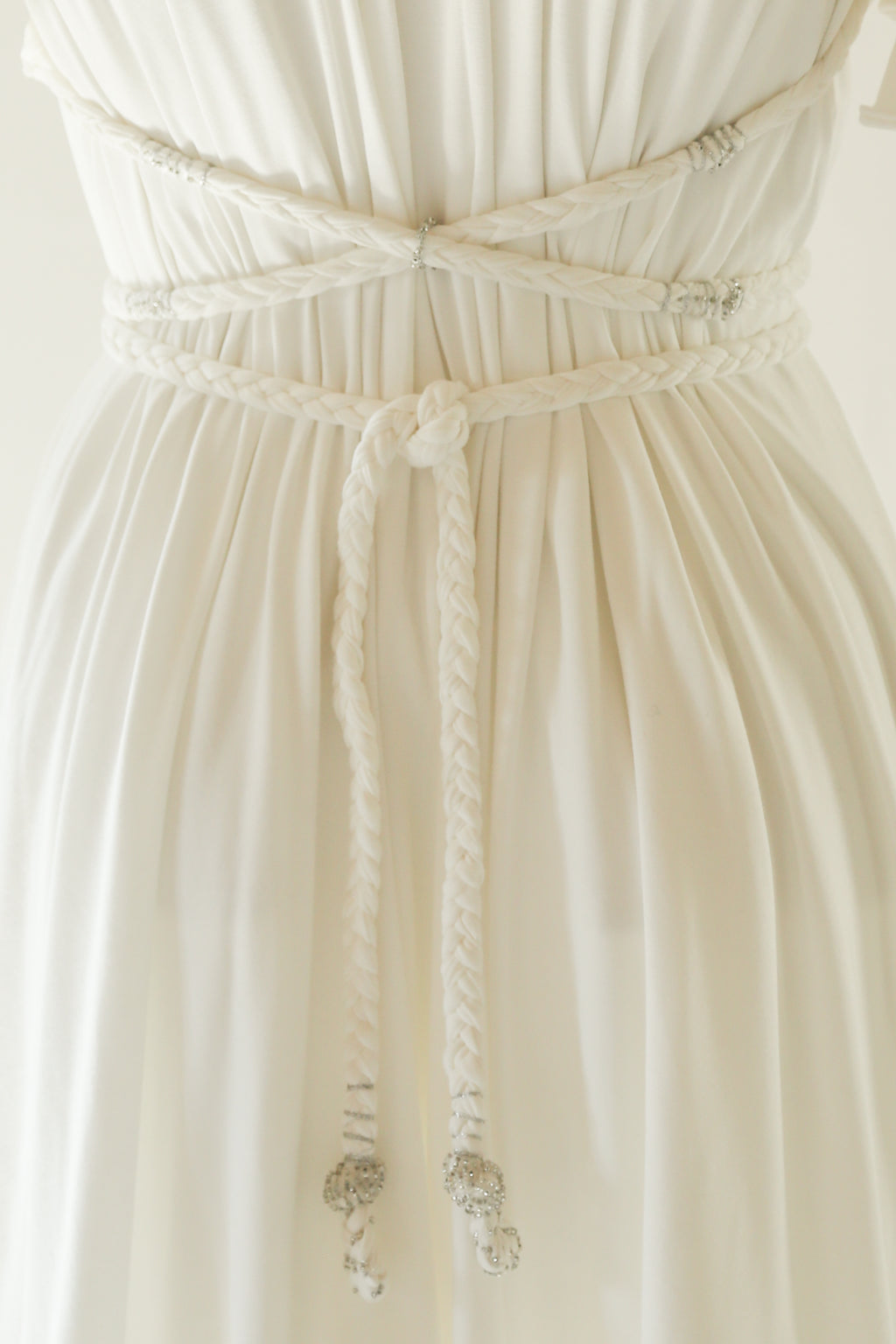 Ivory Bamboo Jersey Mini Dress - Aphrodite