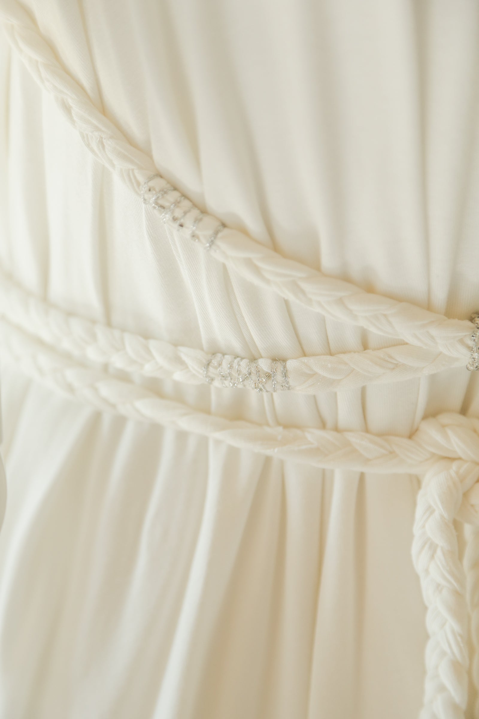 Ivory Bamboo Jersey Mini Dress - Aphrodite