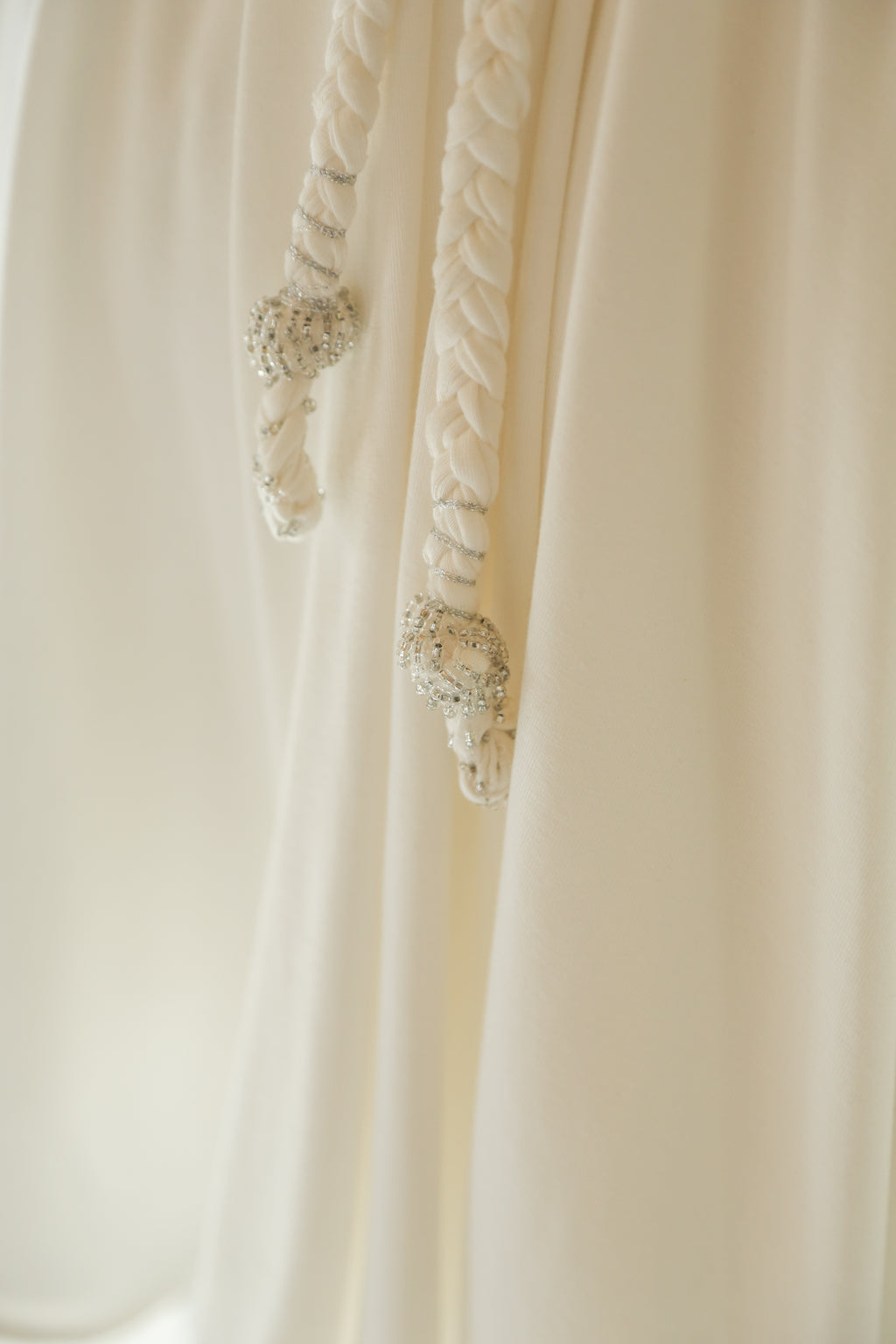 Ivory Bamboo Jersey Mini Dress - Aphrodite