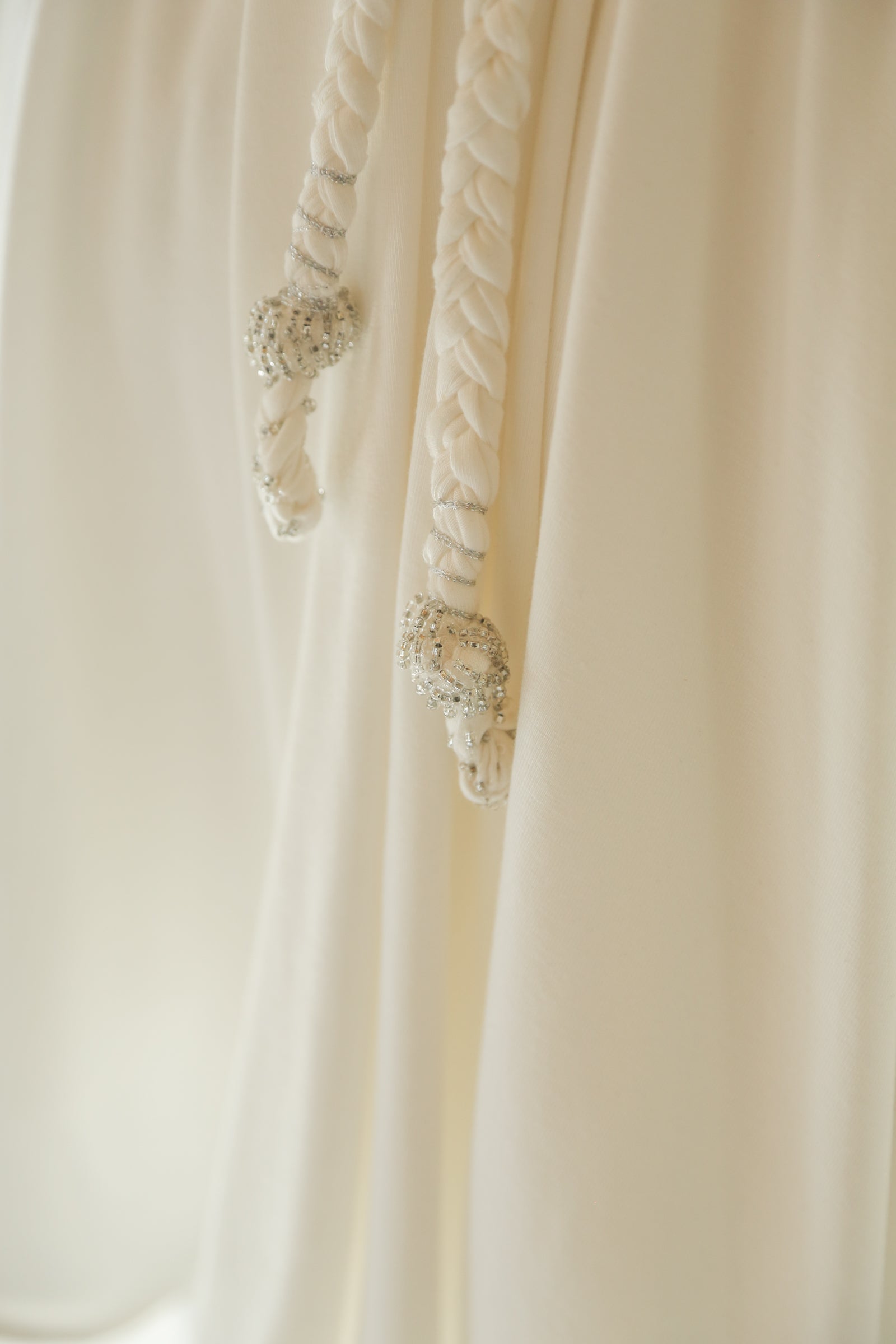 Ivory Bamboo Jersey Mini Dress - Aphrodite