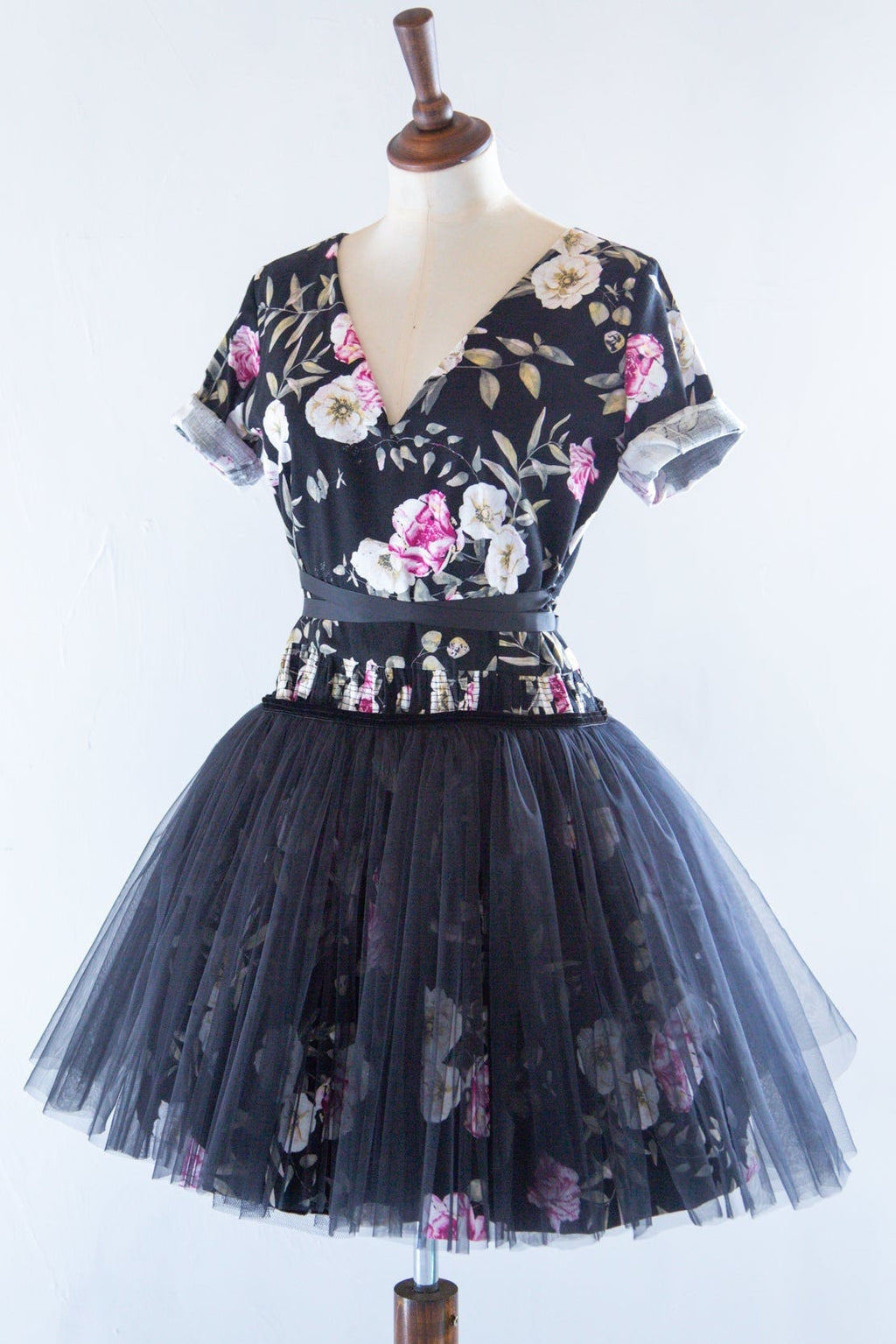 black floral print ballerina tutu dress alexandra king
