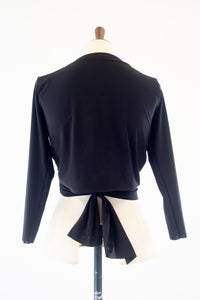 Babette Jersey Wrap Ballet Cardigan