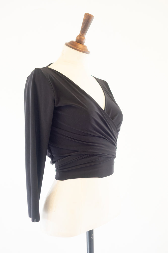 Babette Jersey Wrap Ballet Cardigan