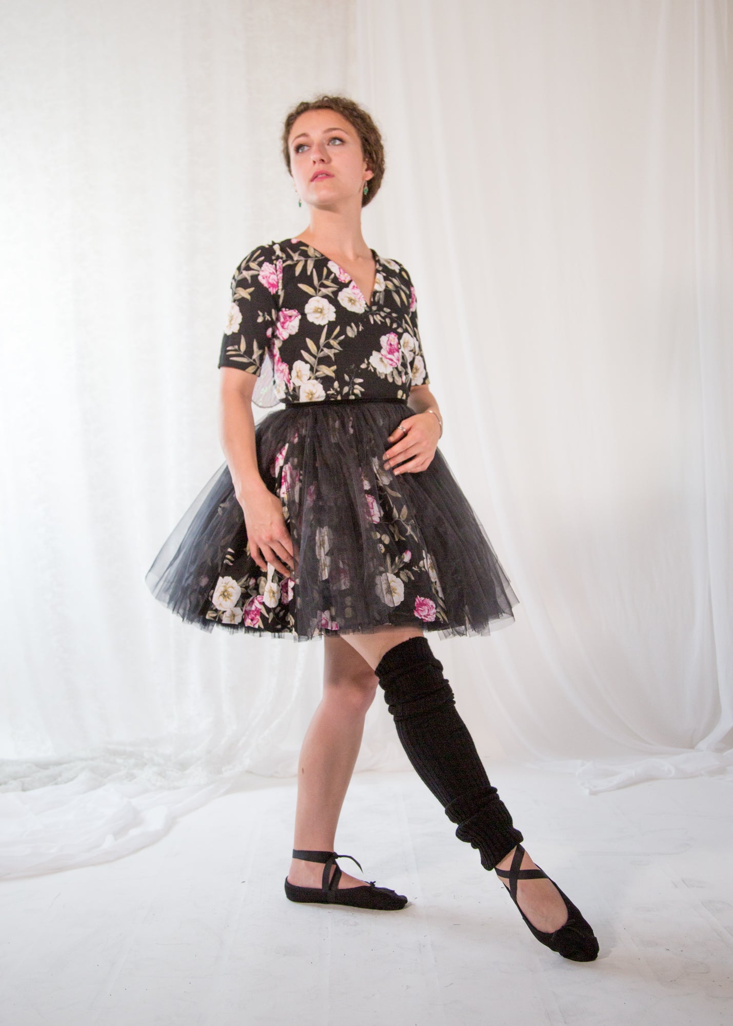 black rose print ballet tutu dress alexandra king