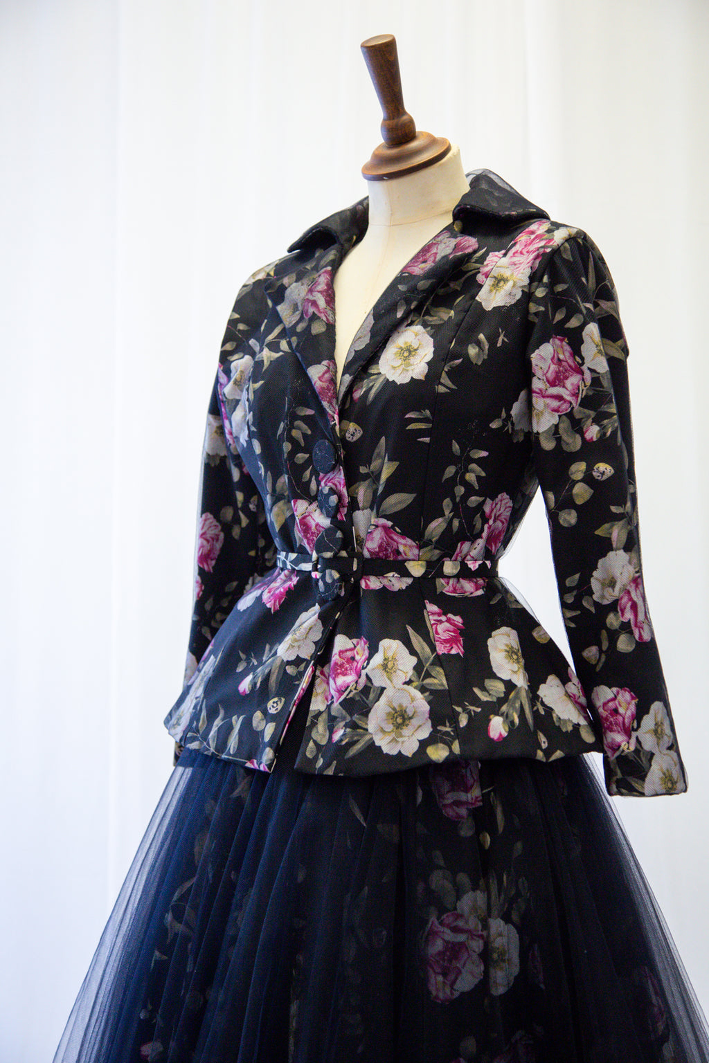 Hada - Rose Linen Tulle Jacket