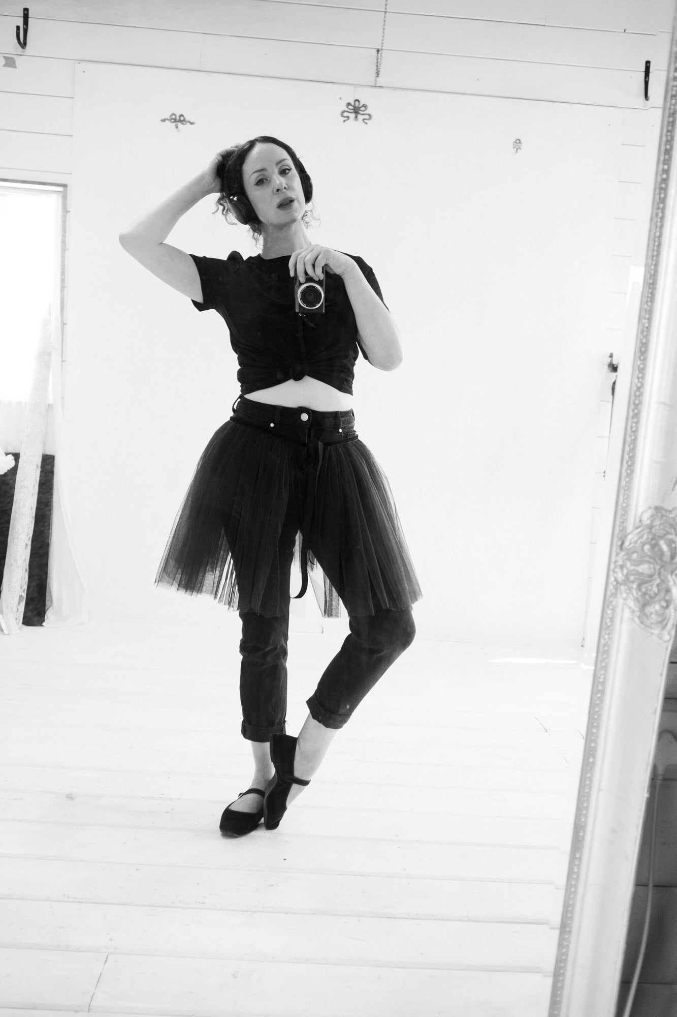 black tulle tutu ballet skirt by alexandra king
