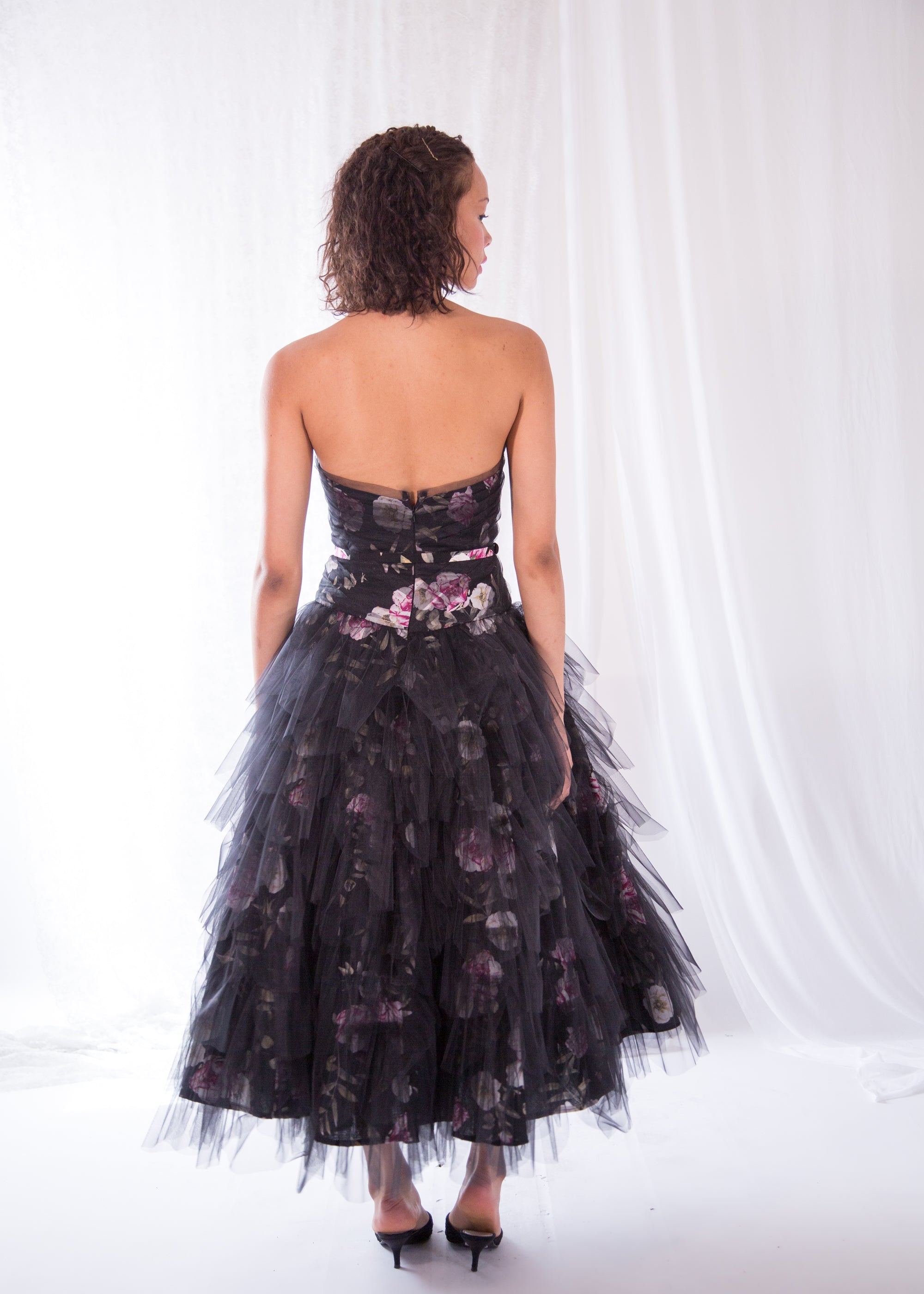 Yōsei Rose Linen Tulle Ballerina Dress