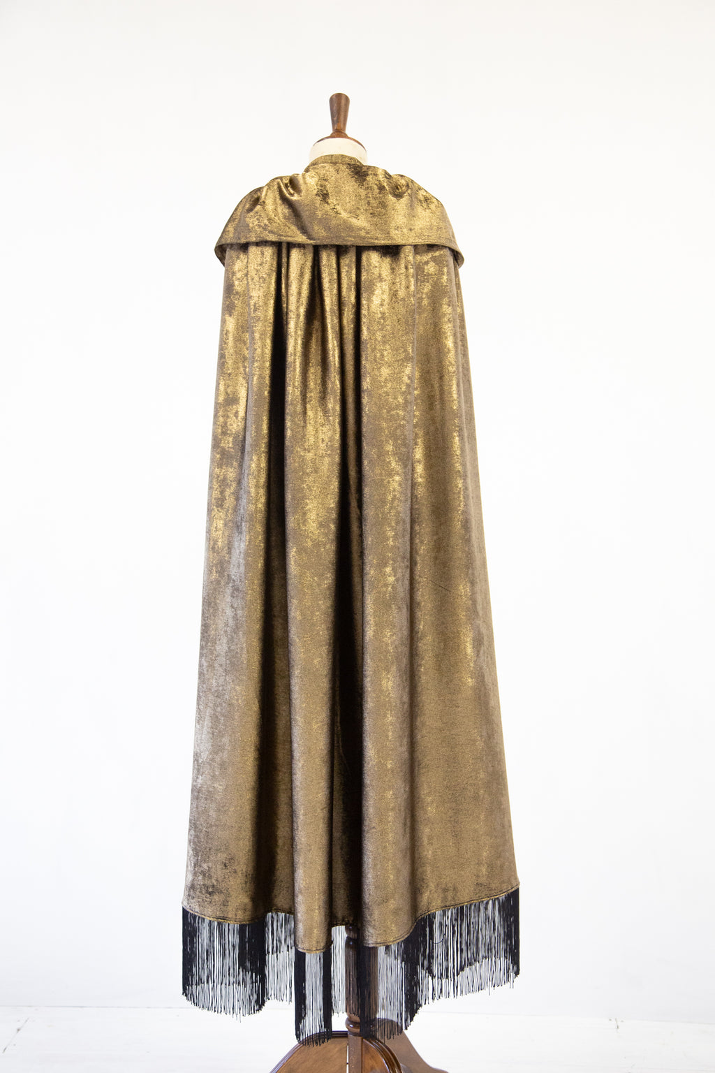 vintage 1920s style gold fringed opera cape Alexandra King