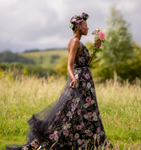 Titania Rose Linen Tulle Gown