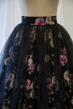 Si - Rose Linen Tulle Midi Skirt