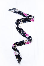 Rose Print Linen Midi Tie