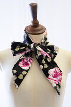 Rose Print Linen Midi Tie