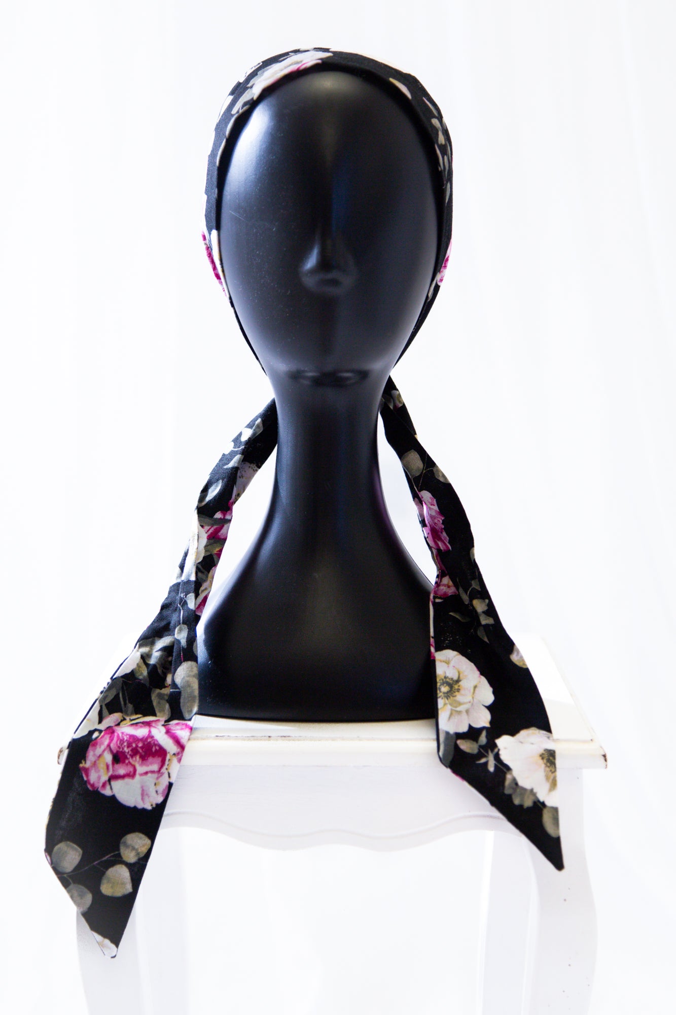 Rose Print Linen Midi Tie