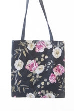 Roses Linen Tulle Tote Bag