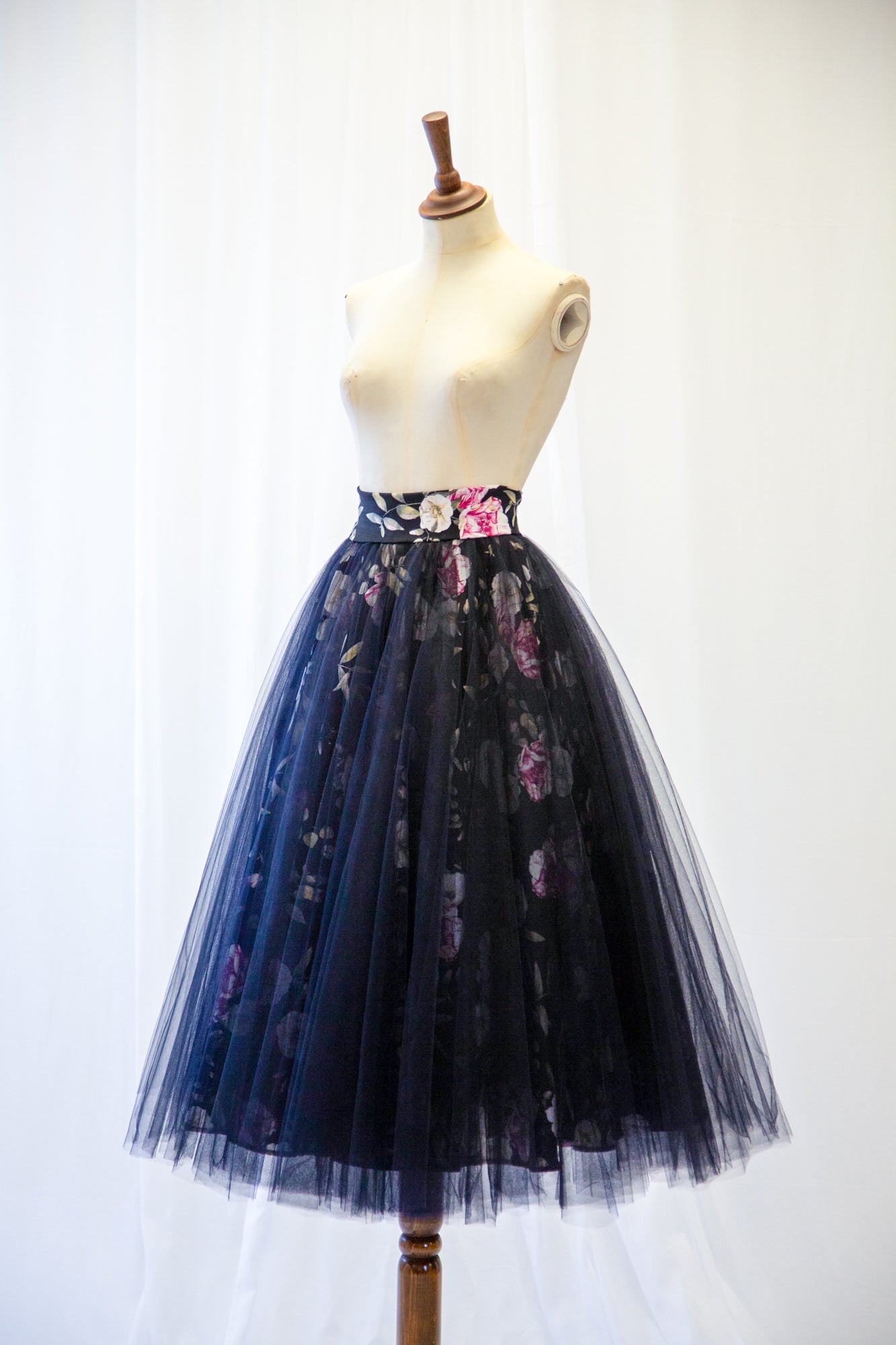 Pari - Rose Linen Tulle Ballet Skirt