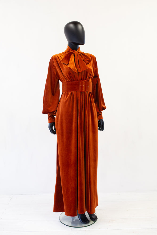 Reserved Linda - Velvet Maxi Dress