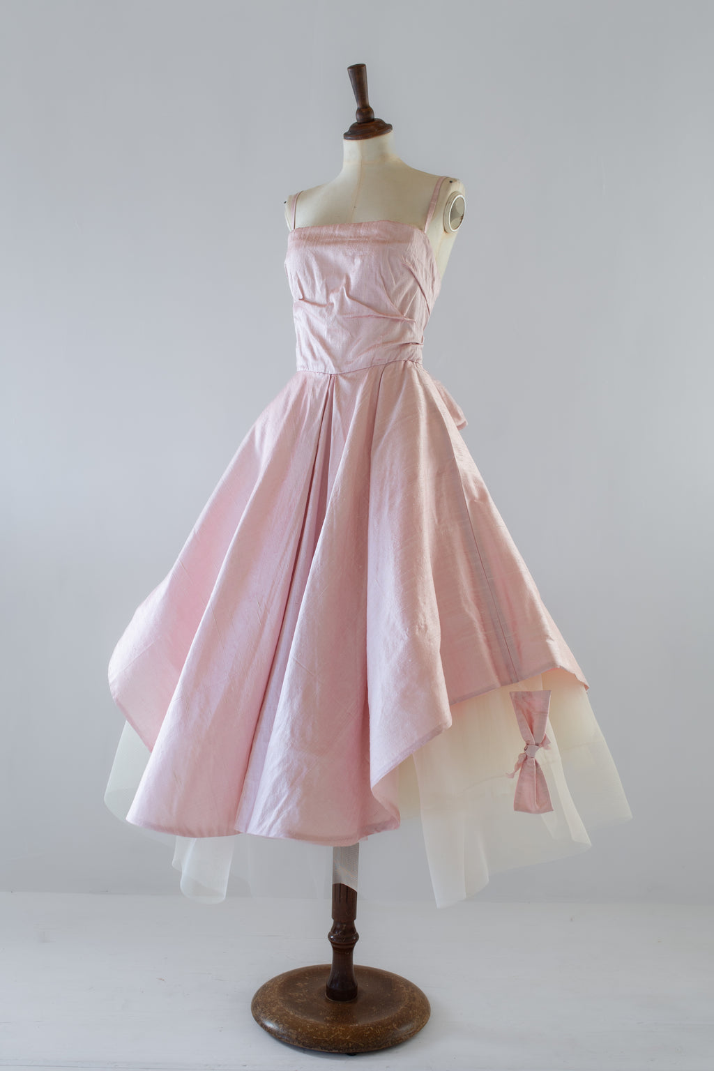 Peony Blush Pink Silk Gown