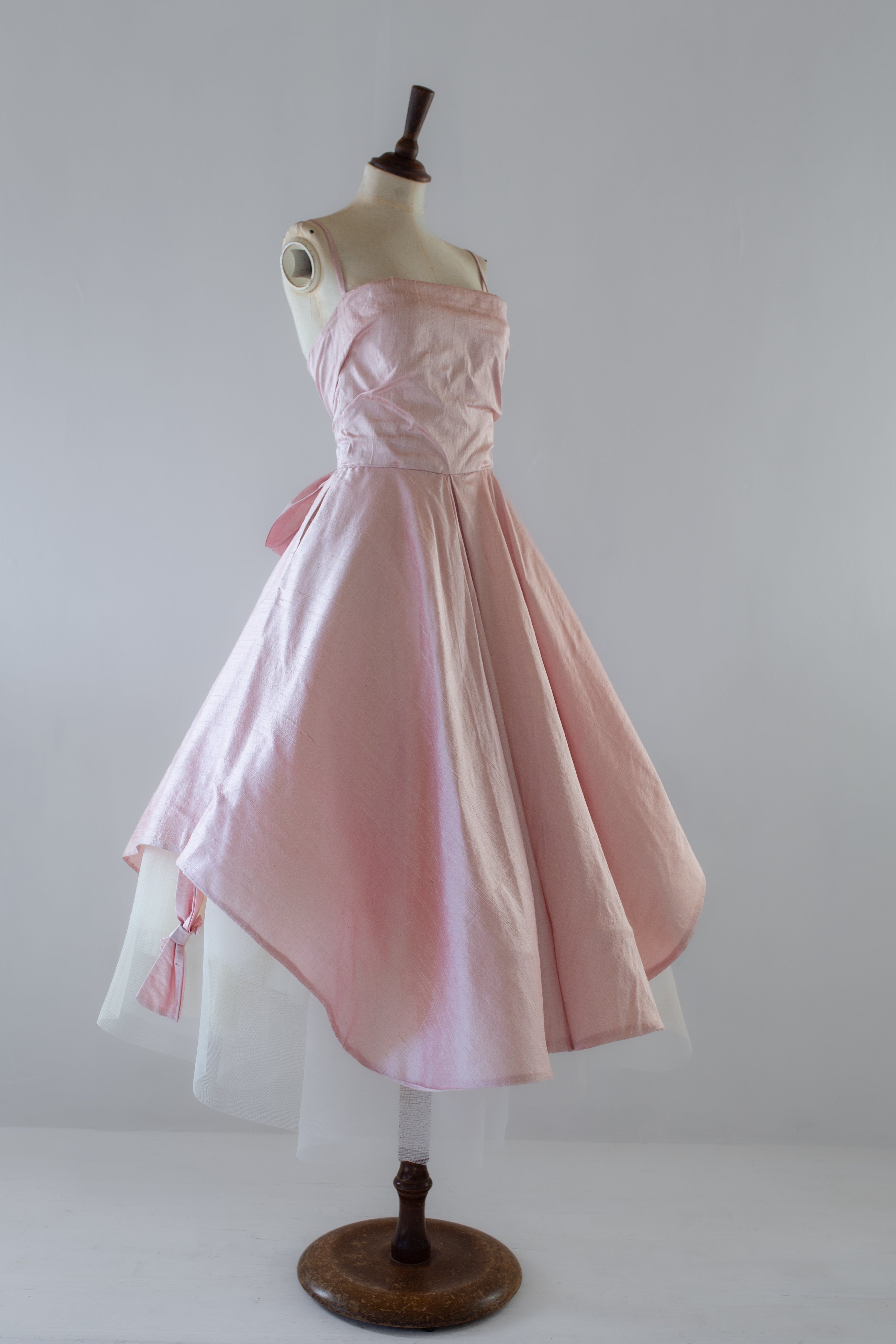 Peony Blush Pink Silk Gown
