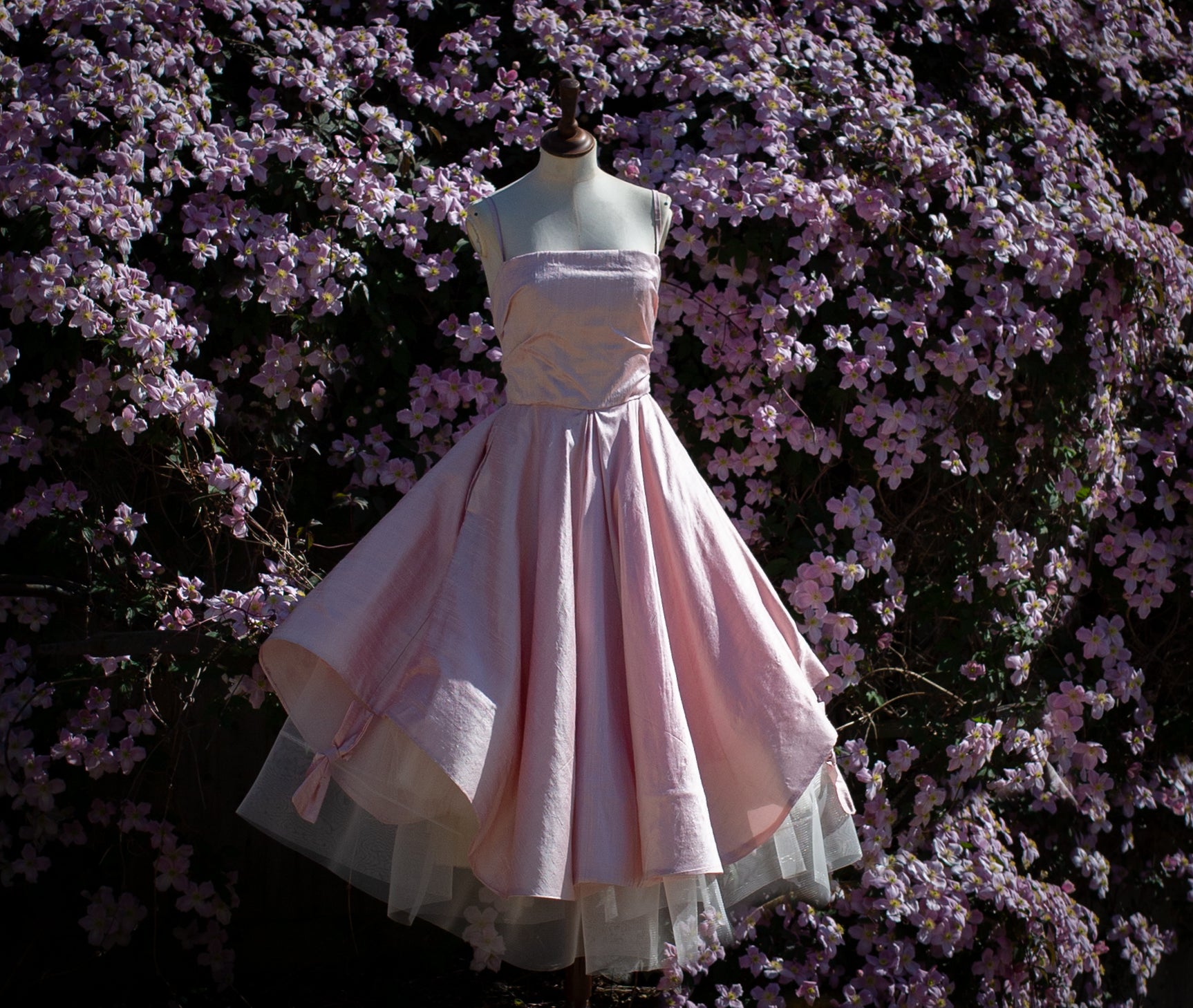 Peony Blush Pink Silk Gown