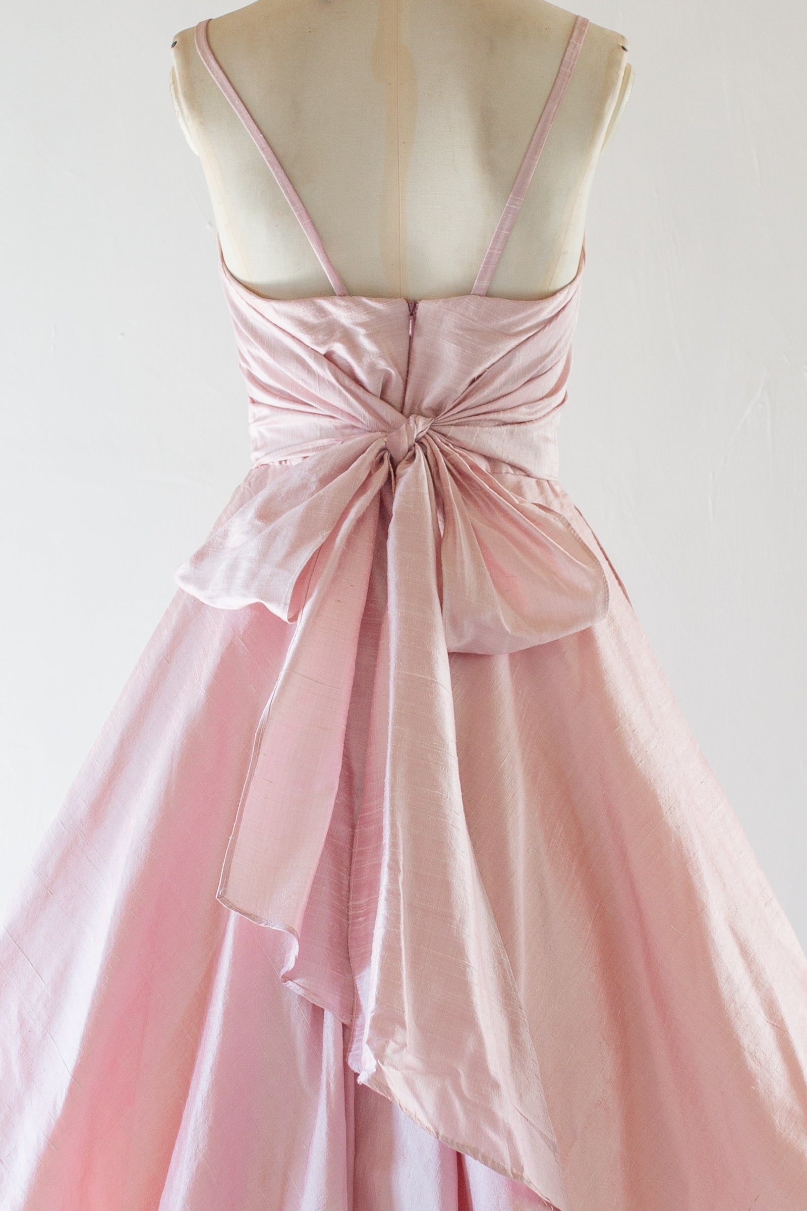 Blush Pink Handwoven Silk Gown