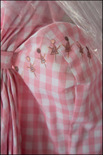 Gigi - Pink Gingham Cotton Midi Dress