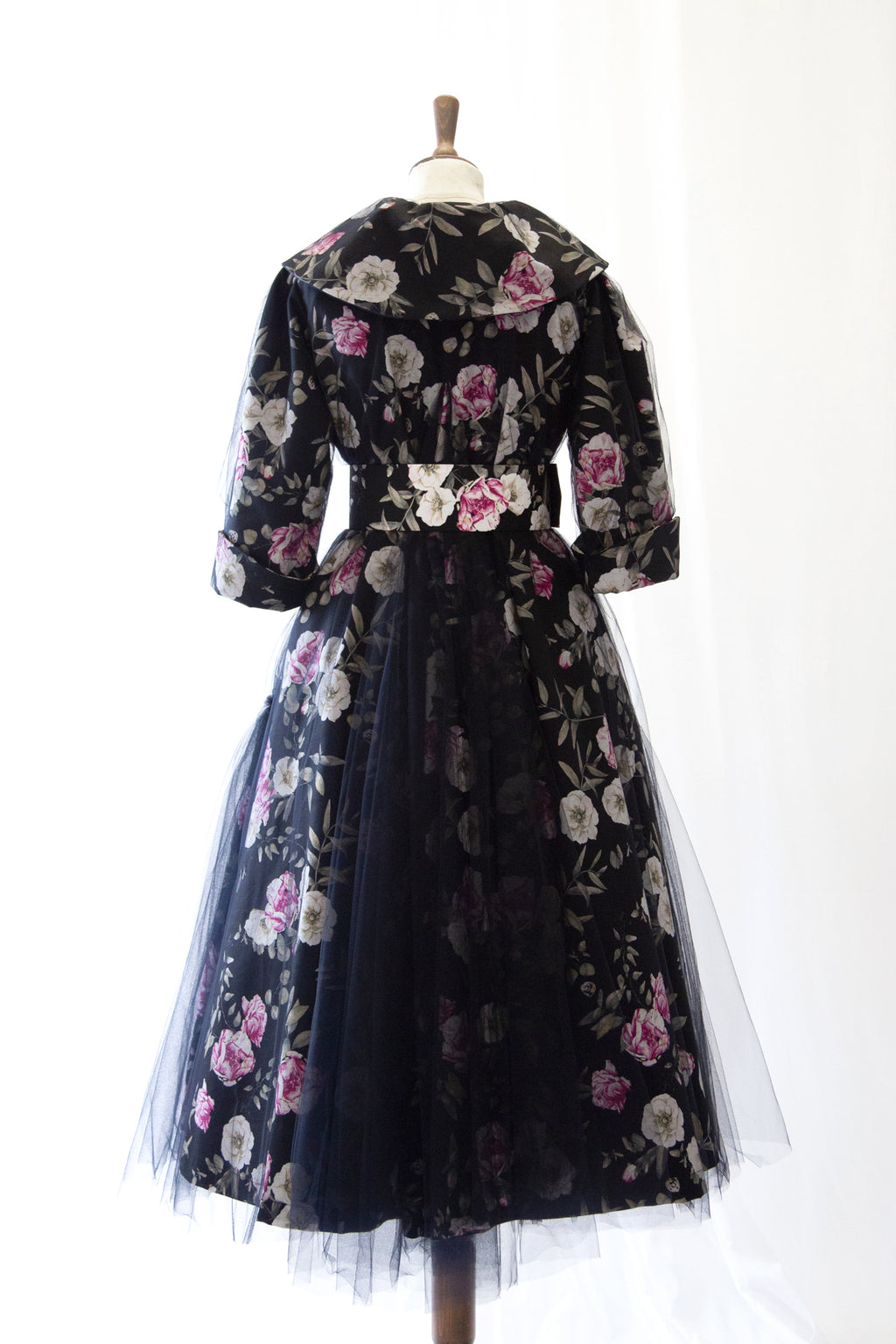 Sidhe Rose Linen Tulle Opera Coat