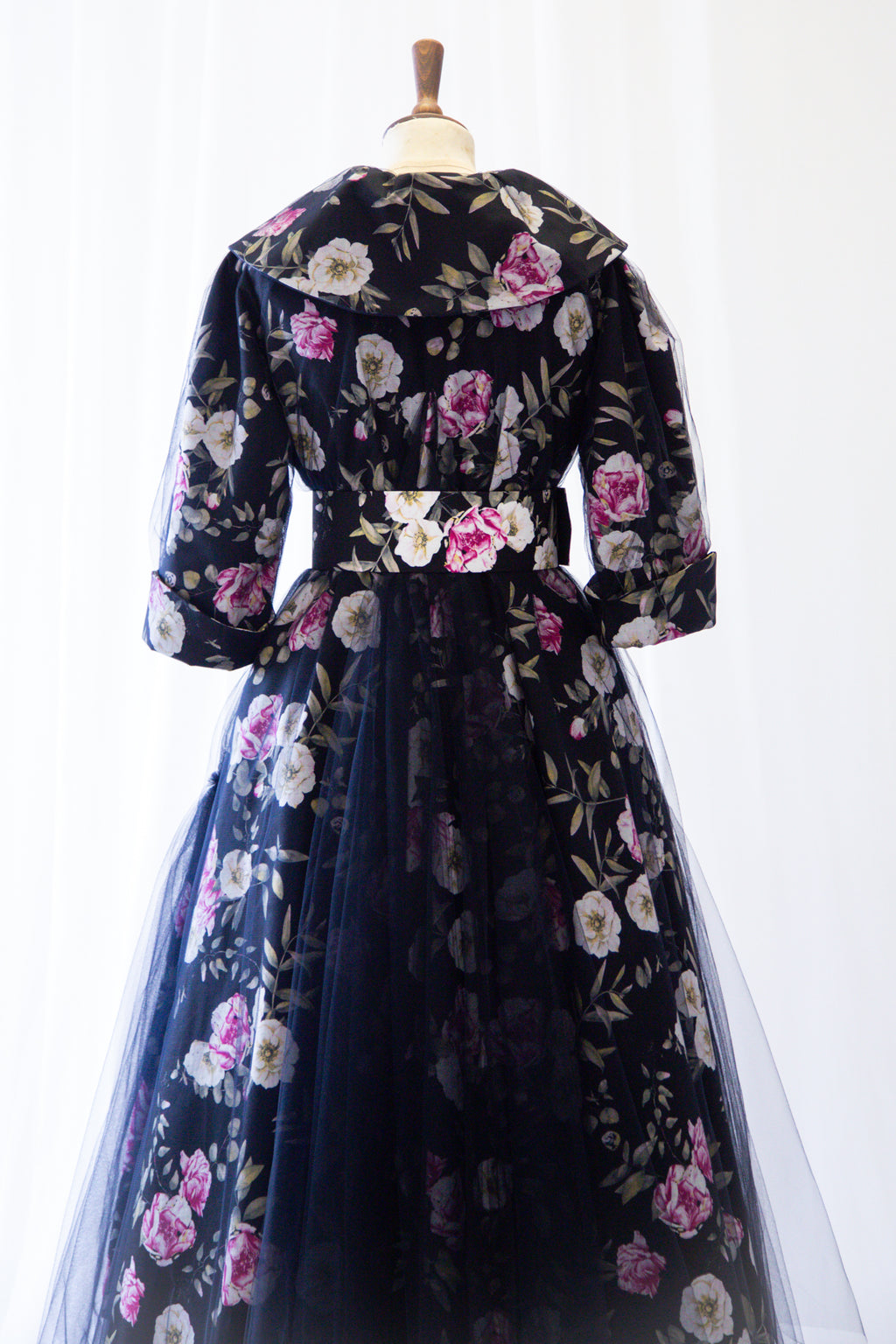 Sidhe Rose Linen Tulle Opera Coat