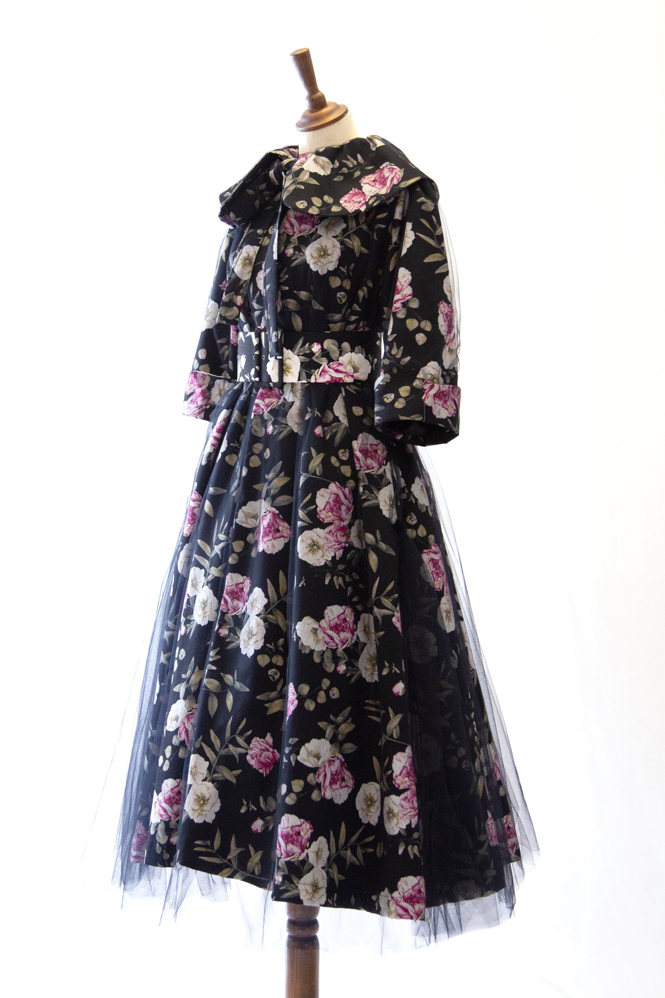 Sidhe Rose Linen Tulle Opera Coat