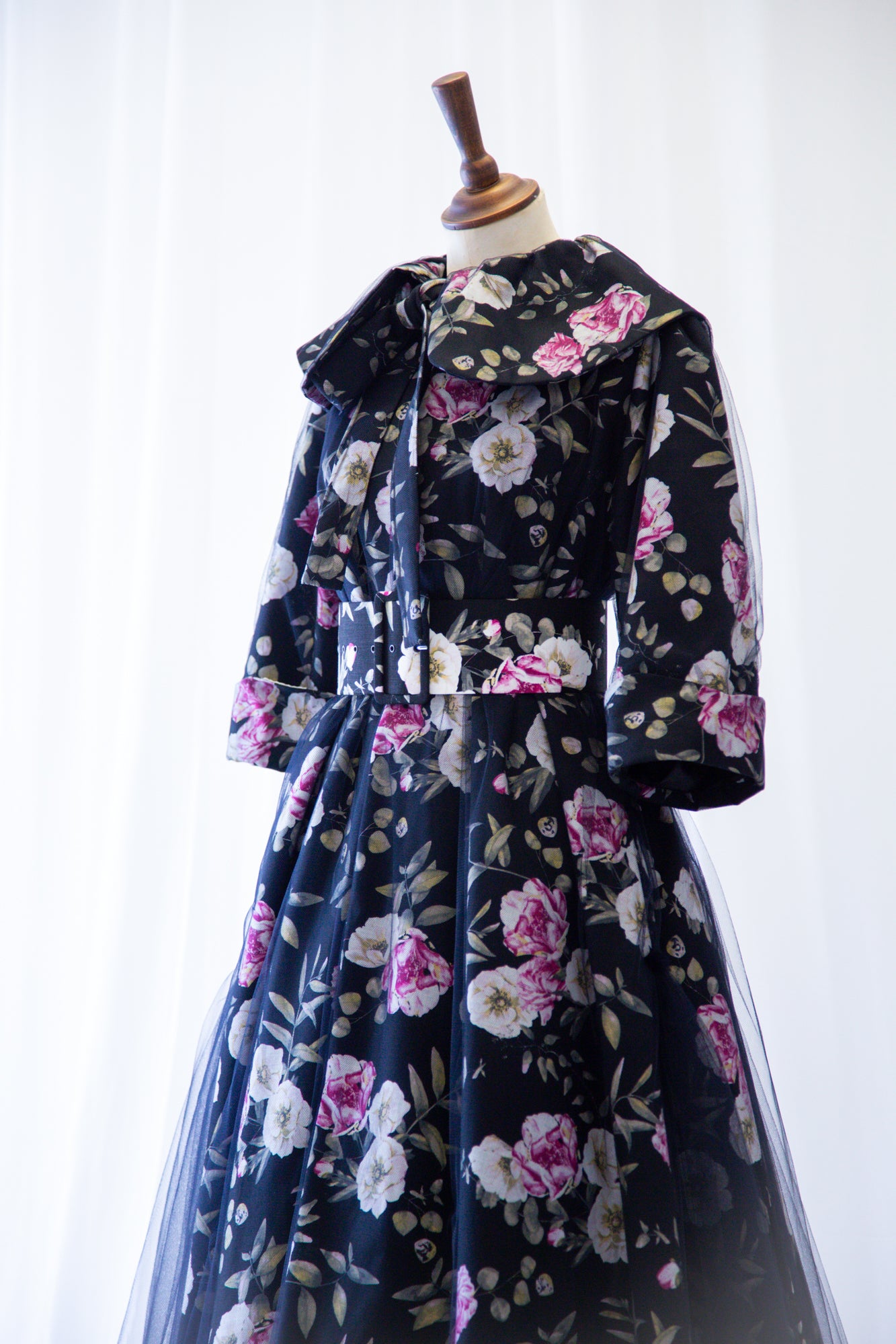 Sidhe Rose Linen Tulle Opera Coat