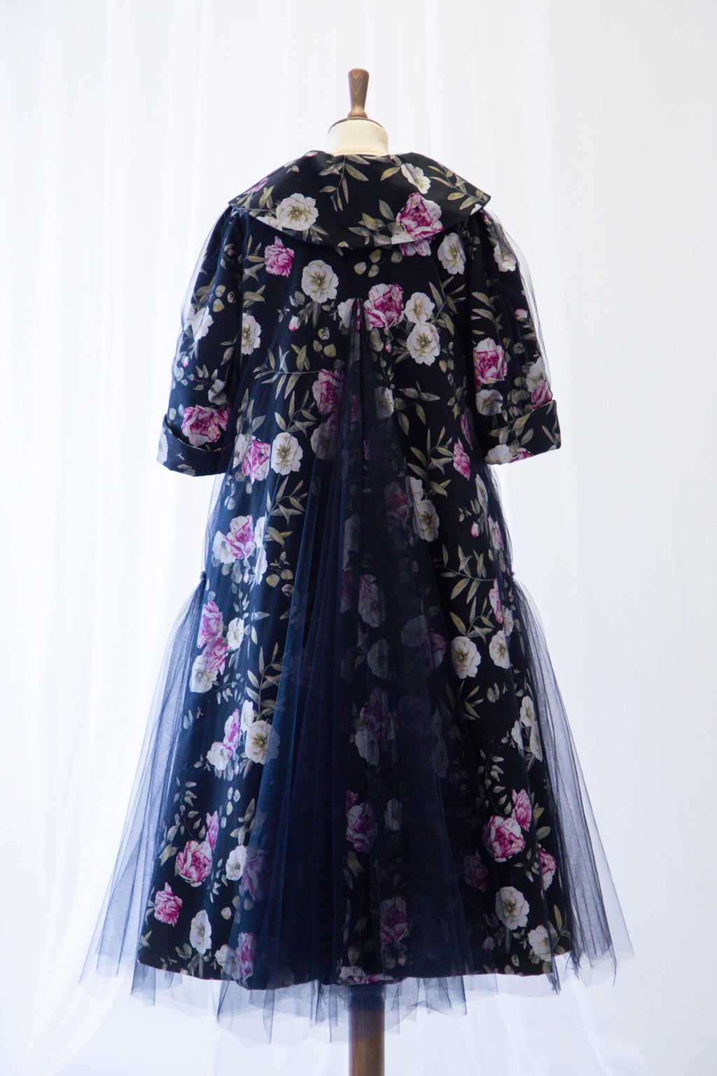 Sidhe Rose Linen Tulle Opera Coat