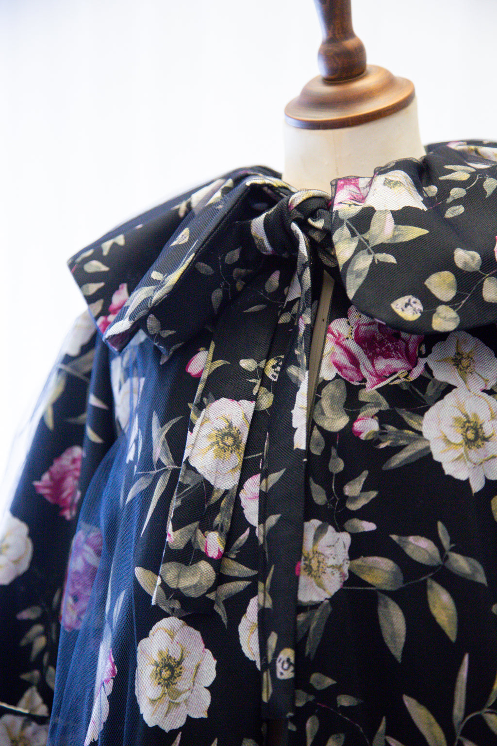 Sidhe Rose Linen Tulle Opera Coat