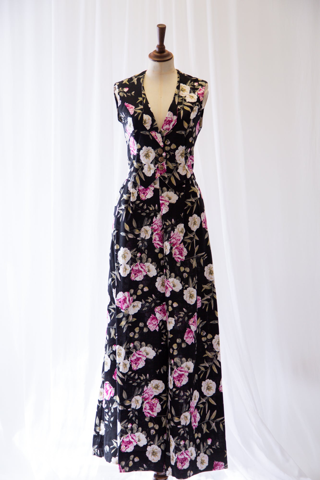 Iwin - Linen Palazzo Trousers and Waistcoat set