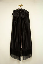Silk Fringed Opera Cape Black / Pink