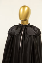Silk Fringed Opera Cape Black / Pink