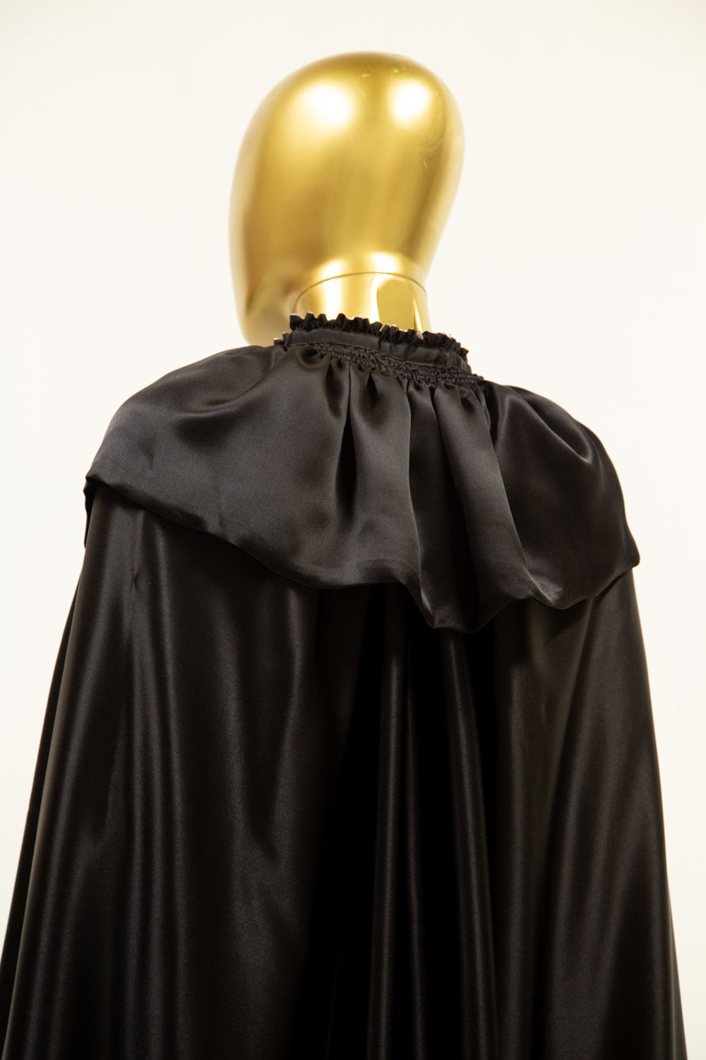 Silk Fringed Opera Cape Black / Pink