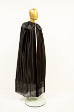 black silk evening cape by alexandra king 