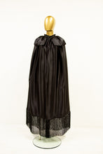 vintage black silk opera cape by alexandra king 