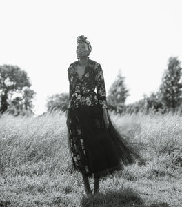 Hada - Rose Linen Tulle Jacket
