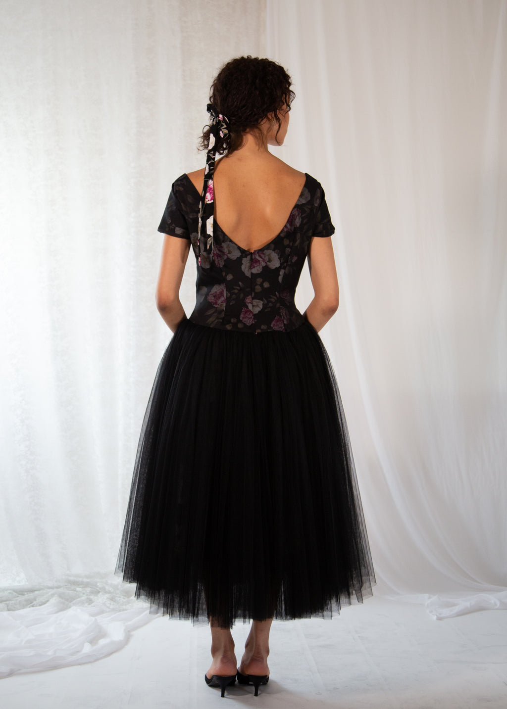 Sylph - Silk Tulle Midi Dress