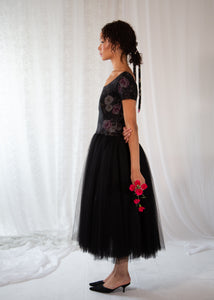 Sylph - Silk Tulle Midi Dress