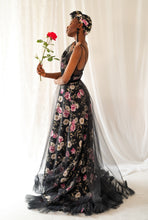 Titania Rose Linen Tulle Gown