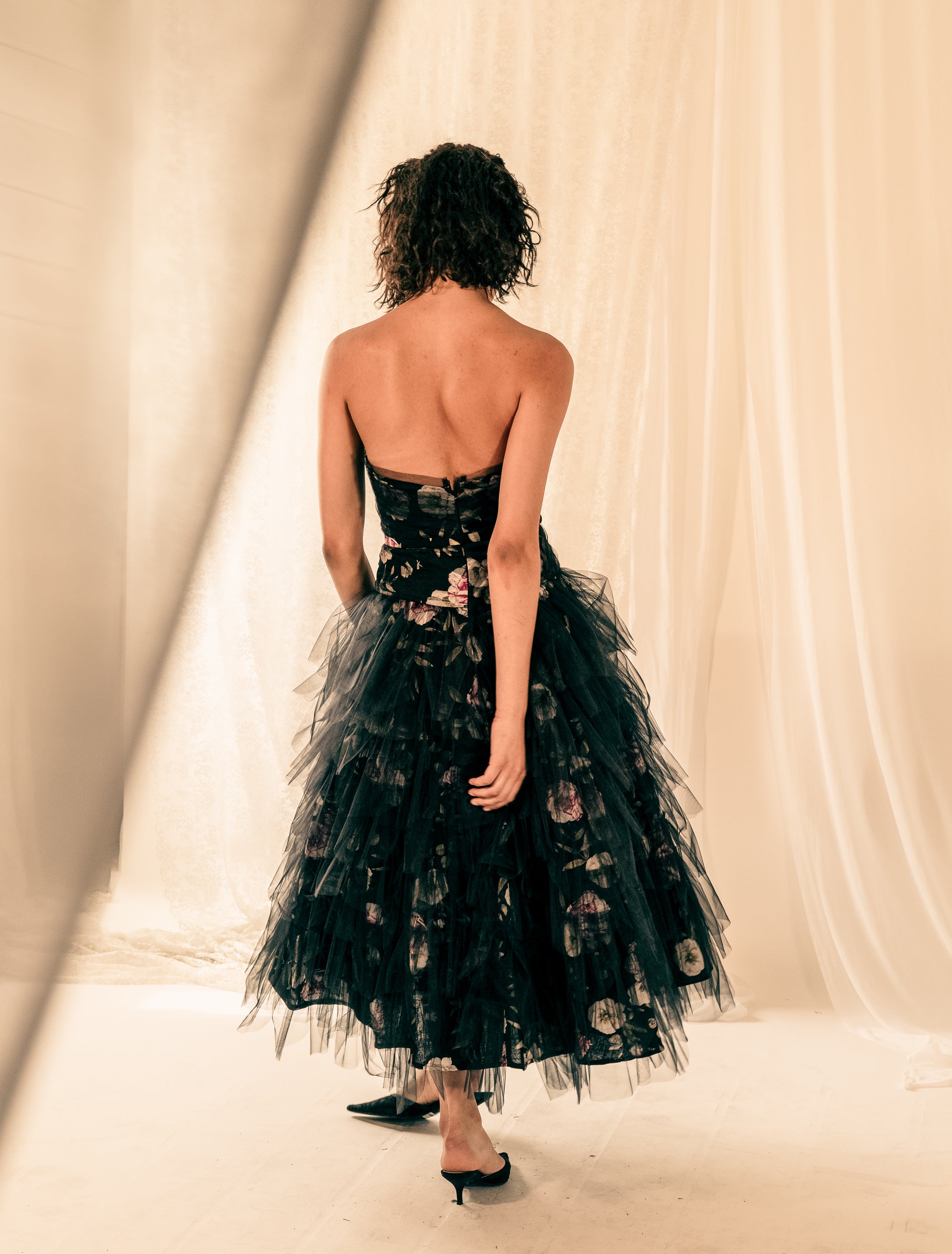 Yōsei Rose Linen Tulle Ballerina Dress