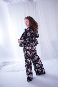 Iwin - Linen Palazzo Trousers and Waistcoat set