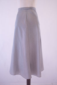 vintage 1940s chevron stripe bias cut skirt